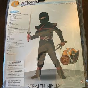 Toddler Ninja Costume from California Costumes. Size medium toddler 3t-4t.